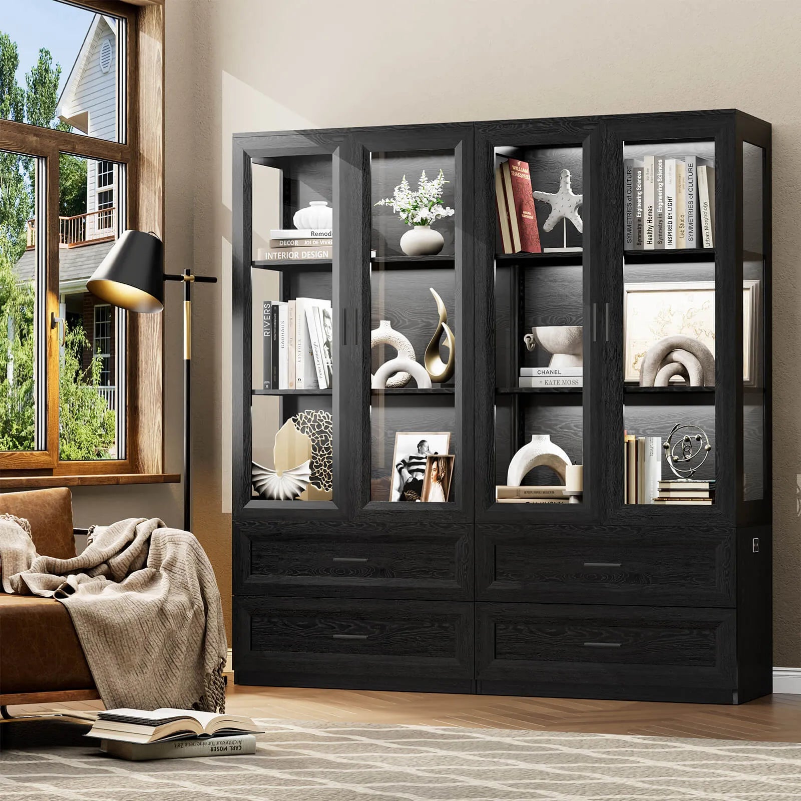 BROTTAR® All-in-One Display Cabinet with Shelves