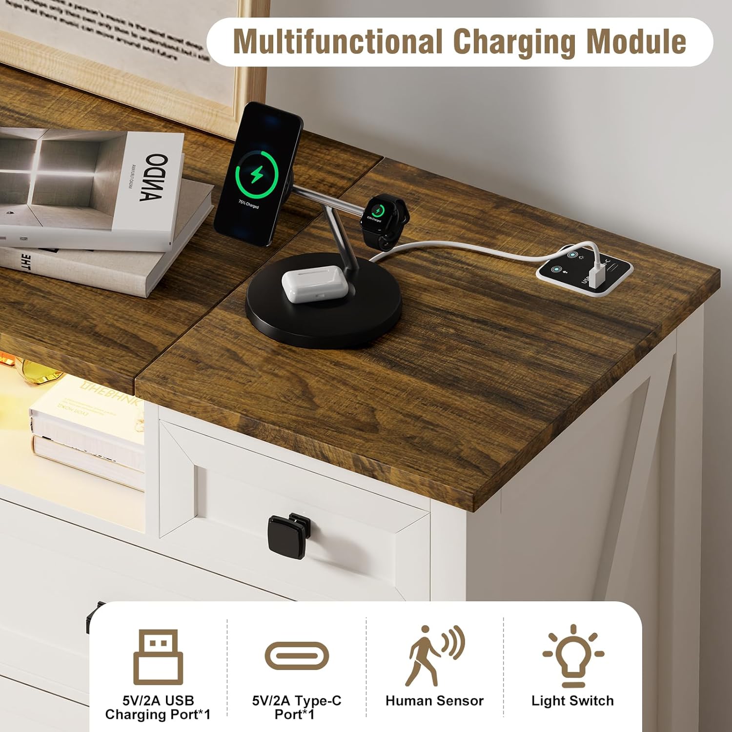 Dresser with Mirror for Bedroom