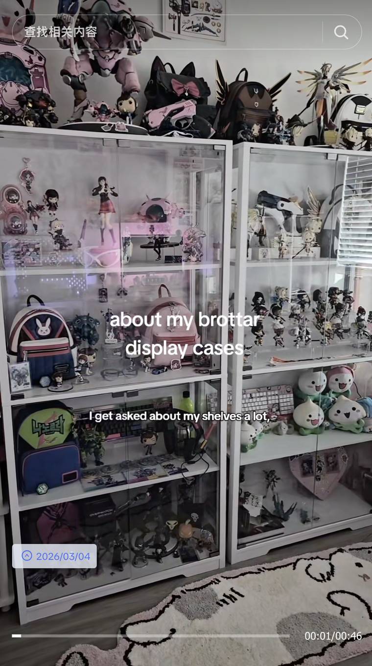 A dark room with the cabinet lit
